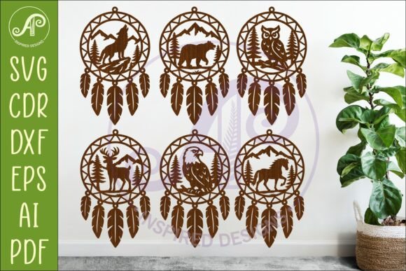Animal Dreamcatcher Laser Cut Bundle: Unique Wall Art Designs