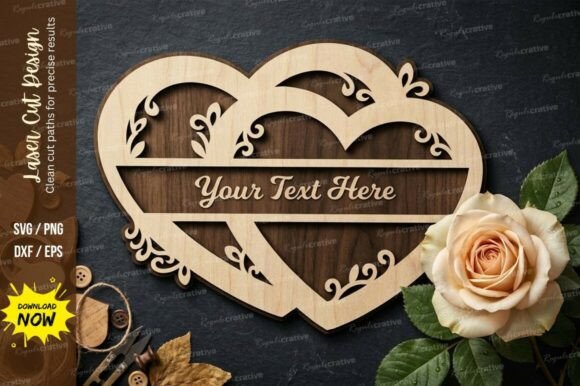Create a Beautiful Laser Cut Heart Name Sign