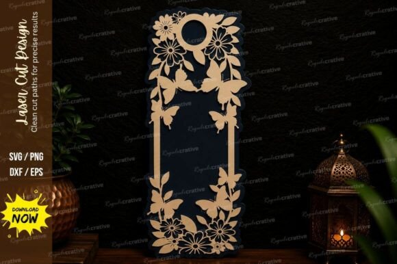 Create Beautiful Bookmarks with Laser Cut Floral SVGs