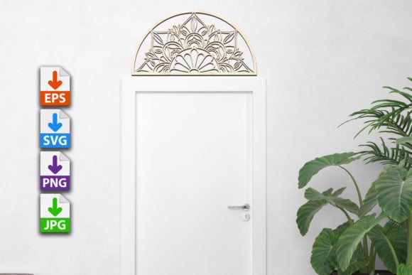 Door Mandala V3: Intricate Design for Creative Projects