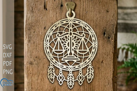 Libra DreamCatcher Laser Cut: Elegant Design for Creative Projects