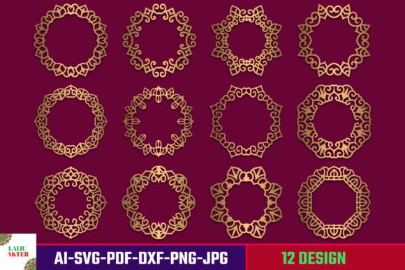 Mirror Frame SVG Bundle: Elegant Photo Frames for Crafters
