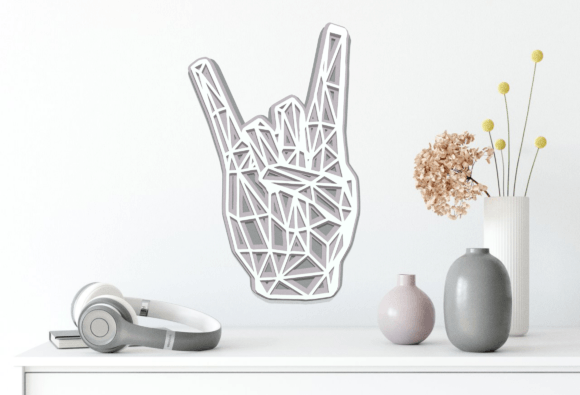 Rock & Roll Layered Cut File: Your Next DIY Wall Decor Project