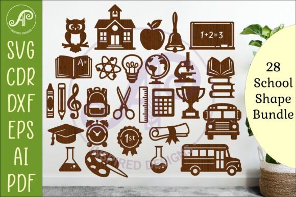 School Icons SVG: Teacher Design Bundle