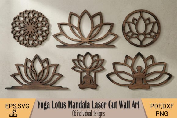 Yoga Lotus Mandala Laser Cut Wall Art: Designs for Calm Spaces